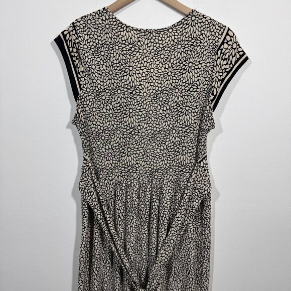 Vintage Jodi Kristopher Women's Flower Empire Waist Tie Dress Size Large - Picture 5 of 7